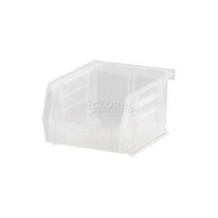Quantum Storage Systems Hang & Stack Storage Bin, Clear, 24 PK QUS210CL